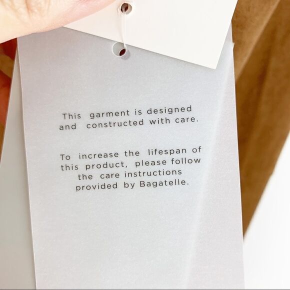 Bagatelle Tan Faux Suede Draped Jacket M - Picture 13 of 15